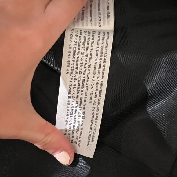 Abercrombie & Fitch Women's Vegan Leather Moto Jacket in Black, XXS - Picture 10 of 11